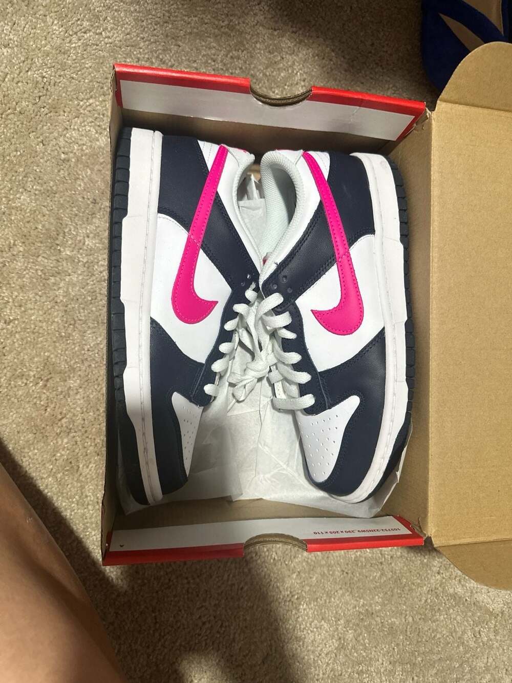 Nike Dunk Low GS Dark Obsidian Fierce Pink Size Boys 7Y